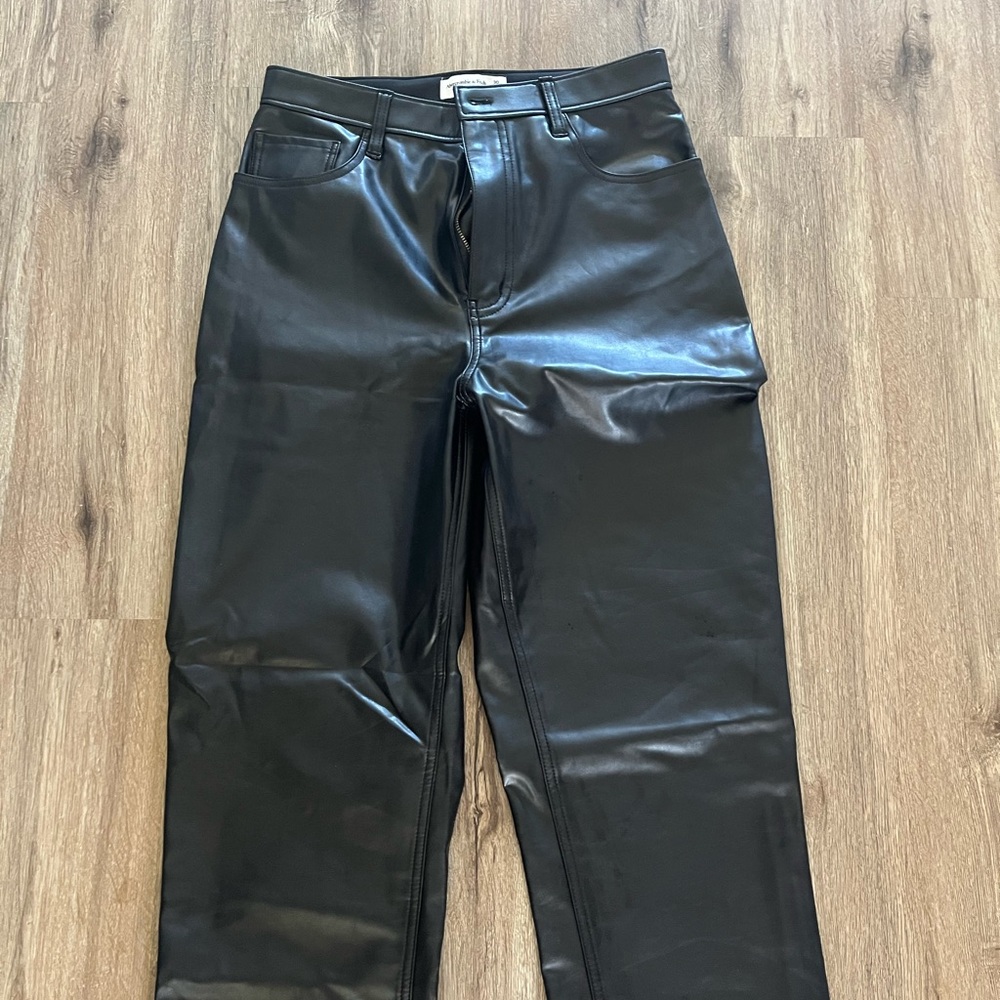 Abercrombie & Fitch Curve Love Pleather Pants